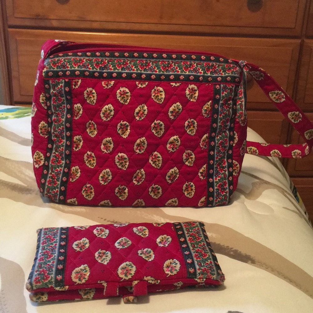 Vera Bradley Purse with Matching Checkbook Cover